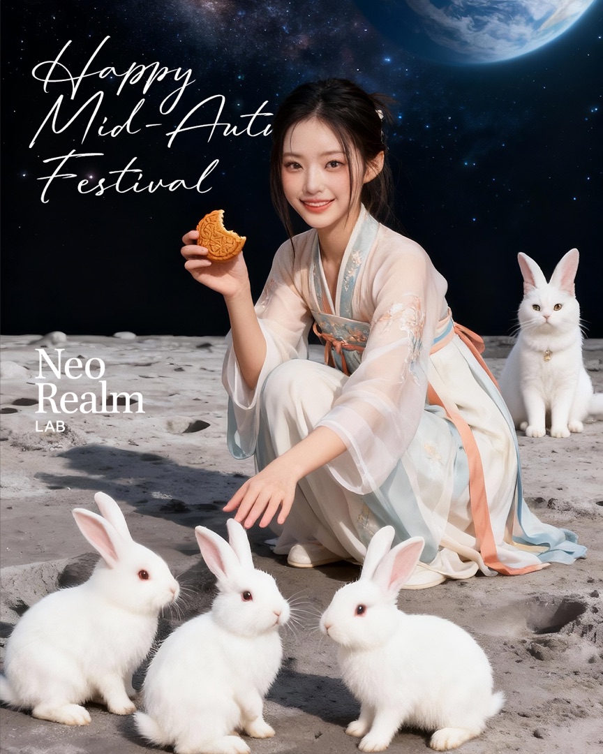 中秋月面節慶作品